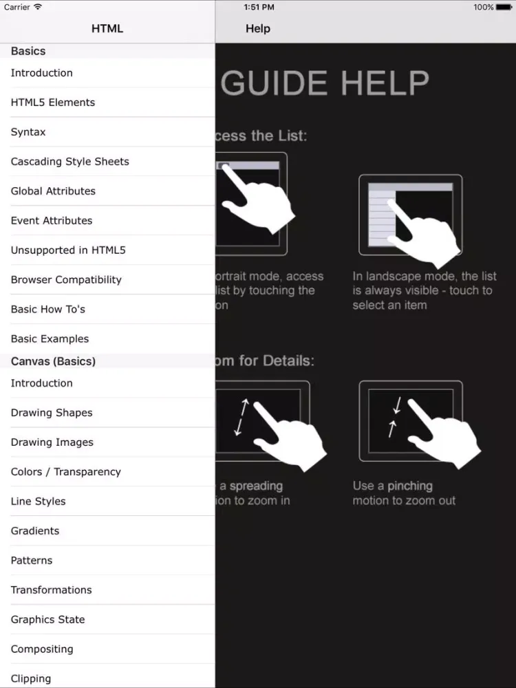 HTML Pro FREE iPad  Screenshots