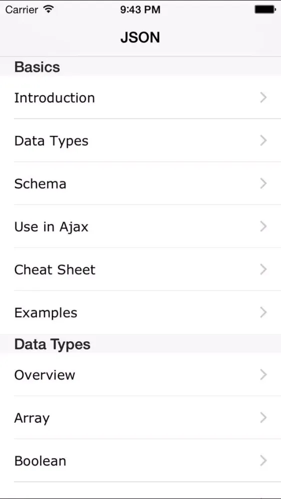Captures d'écran de JSON Pro