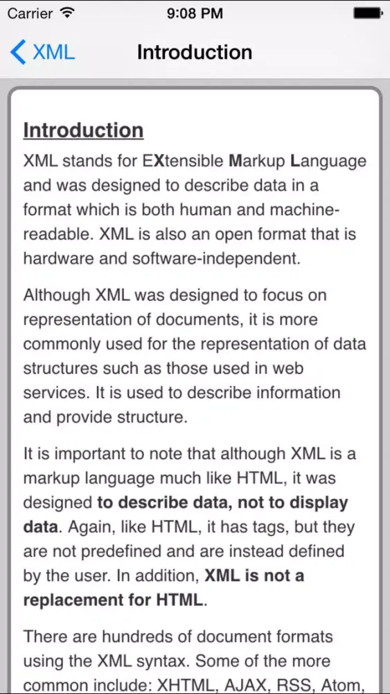 XML Pro FREE 스크린샷
