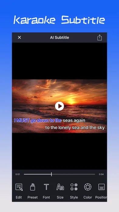 Capturas de pantalla de AI Subtitle - Video subtitles