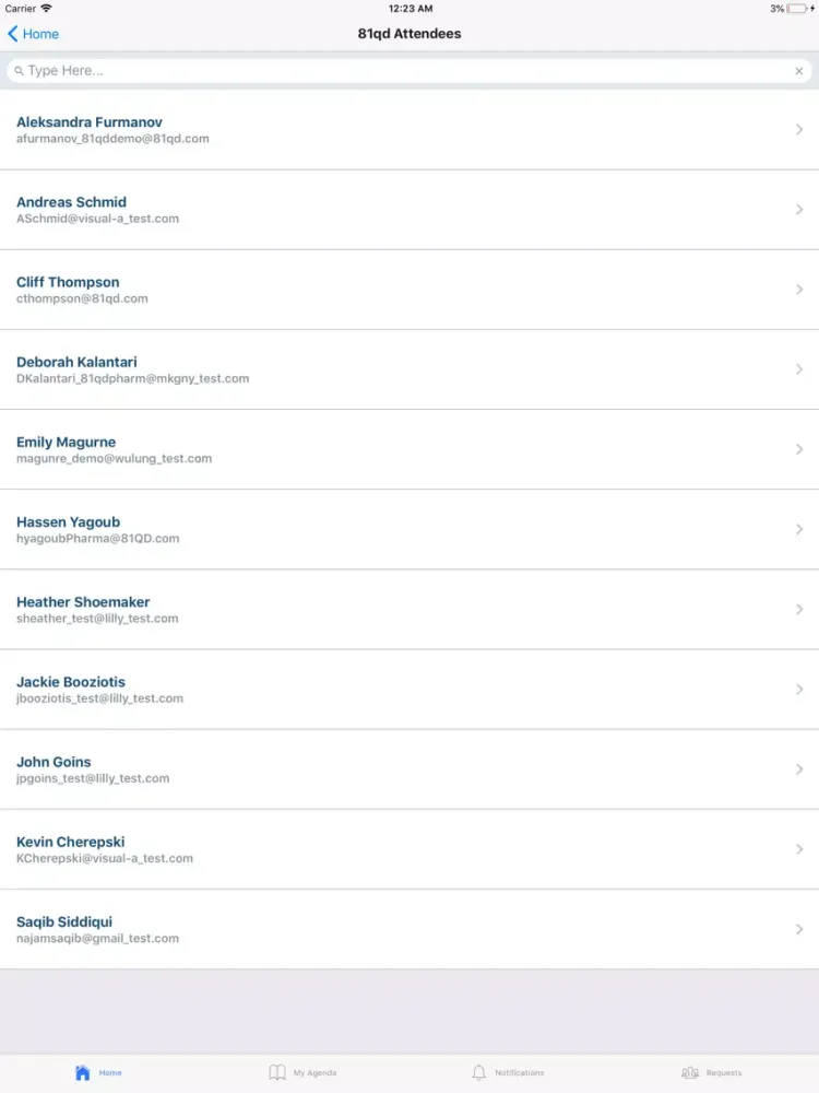 Screenshot di Congress Event Tracker iPad 