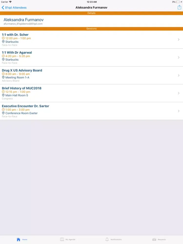 Screenshot di Congress Event Tracker iPad 