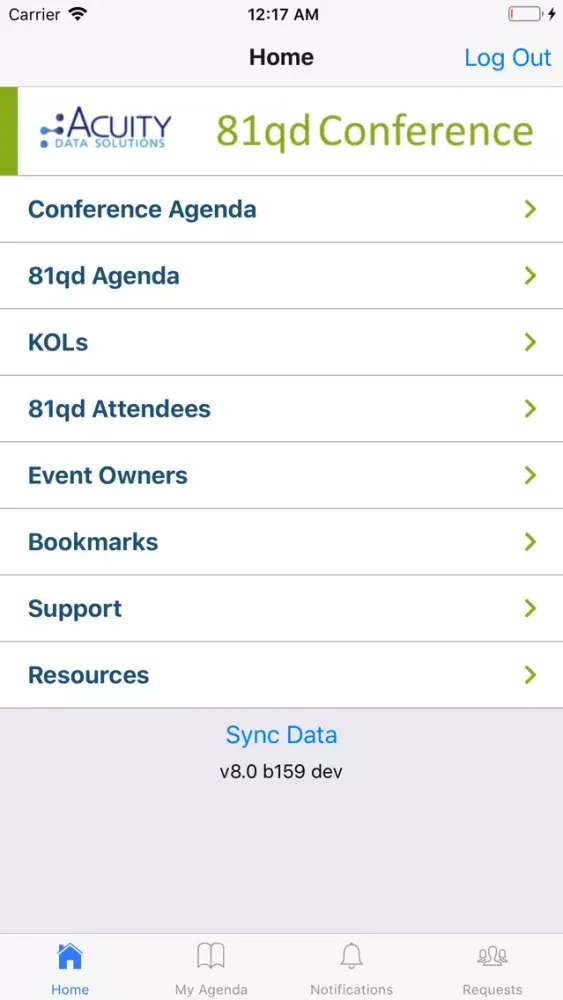 Screenshot di Congress Event Tracker