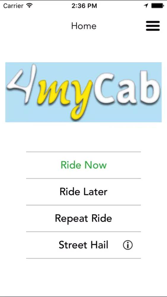 Ảnh chụp màn hình của 4MyCab