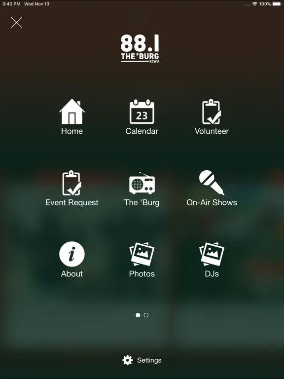 CWU 88.1 The Burg iPad  Screenshots
