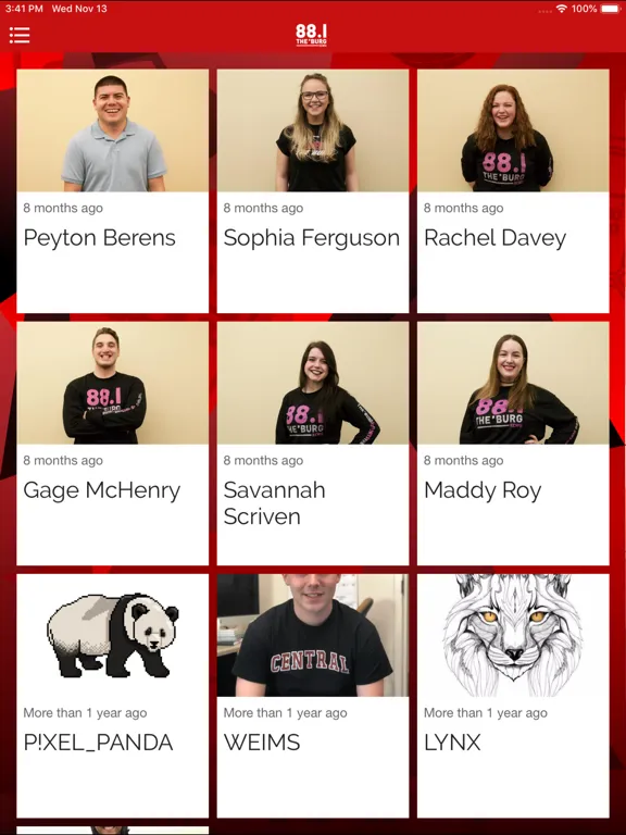 CWU 88.1 The Burg iPad  Screenshots