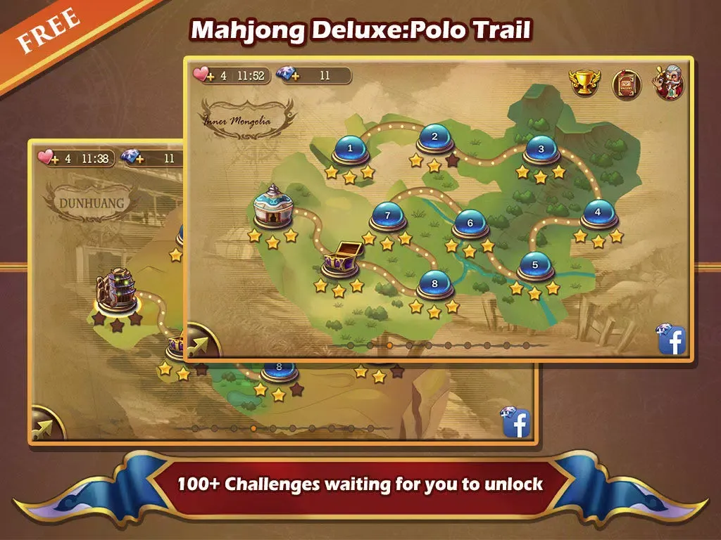 Mahjong Deluxe:Polo Trail iPad  स्क्रीनशॉट