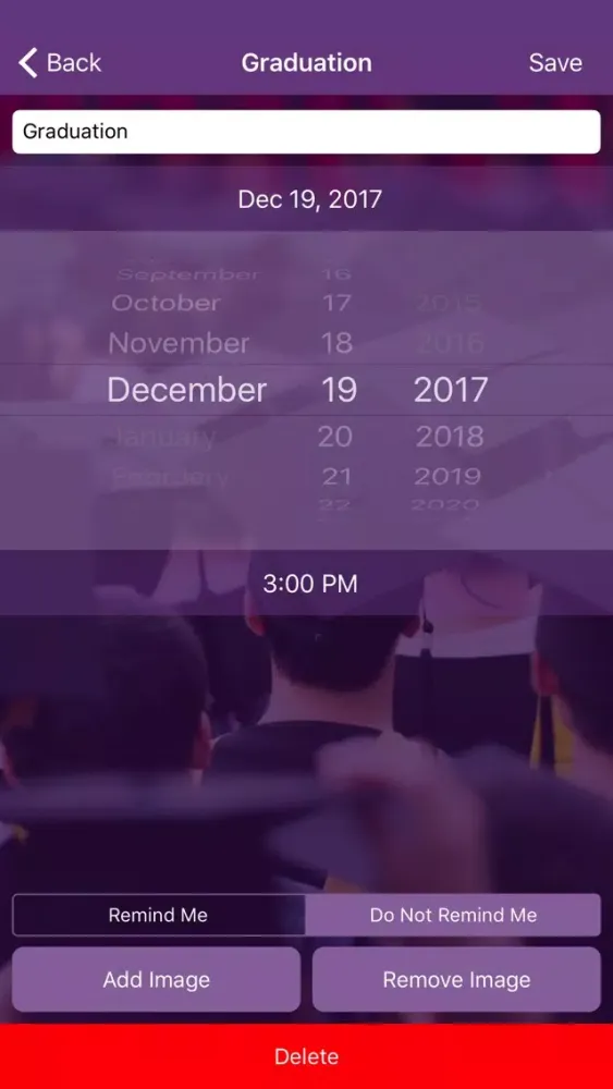 صور UpNext: Personal Countdowns