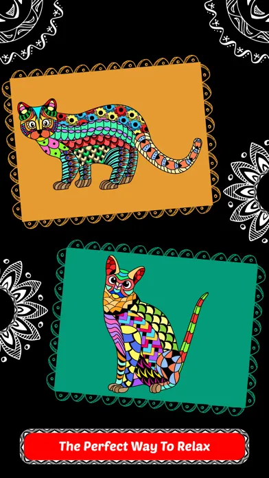 Creative Cats Art Class-Stress Relieving Coloring Books for Adults FREE应用截图