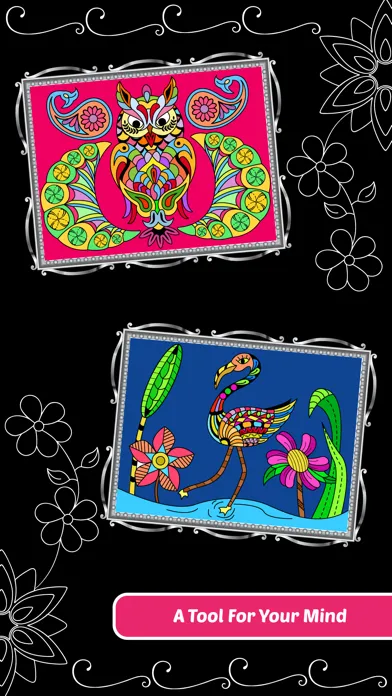 Screenshot di Love Birds Art Class: Stress Relieving Coloring Books for Adults