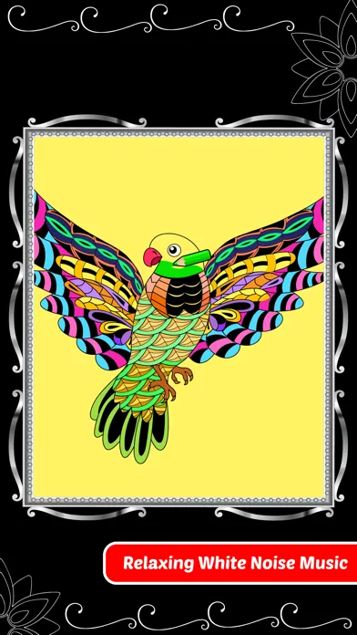 Screenshot di Love Birds Art Class: Stress Relieving Coloring Books for Adults