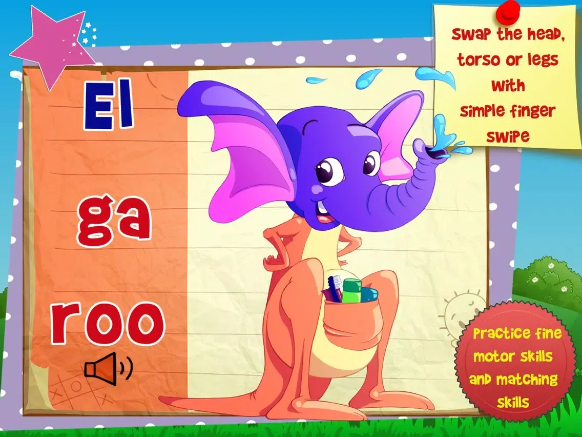 First Words Animals I Mix- for kindergarten and preschool kids VPP iPad 应用截图