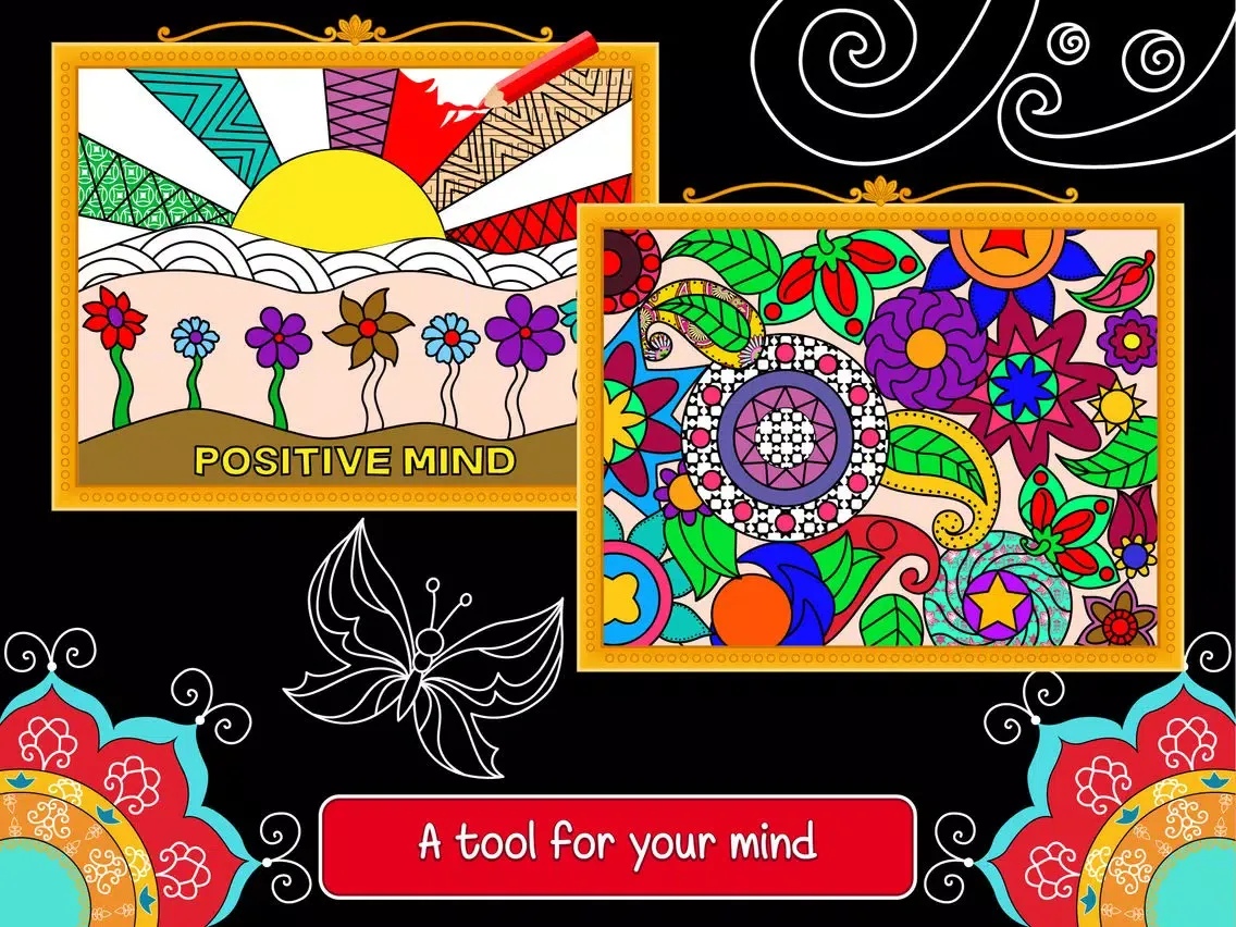 Balance art class: coloring book for teens and kids PRO iPad 应用截图