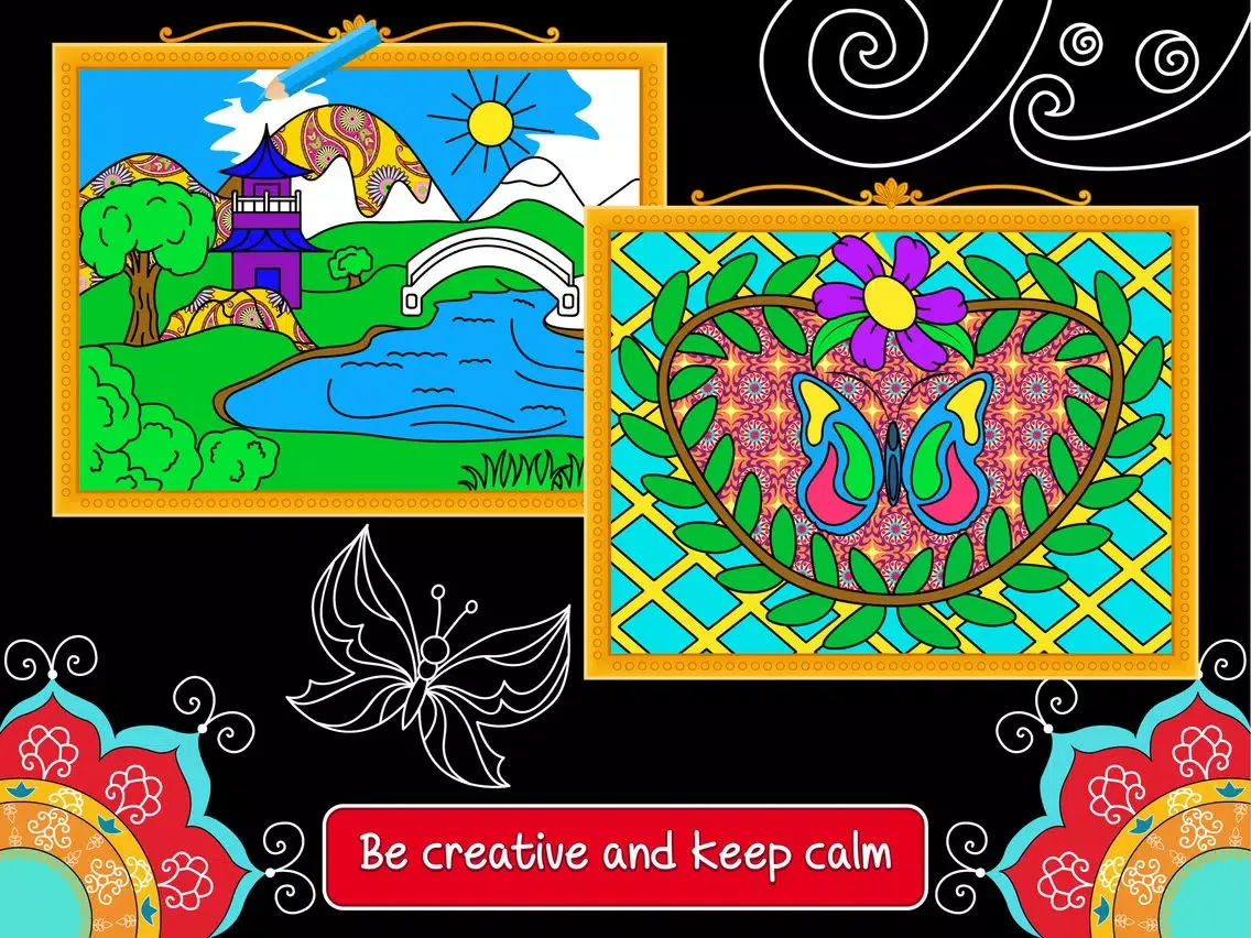 Balance art class: coloring book for teens and kids PRO iPad 应用截图