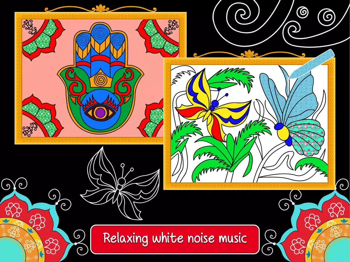Balance art class: coloring book for teens and kids PRO iPad 应用截图