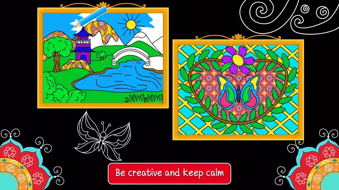 Balance art class: coloring book for teens and kids PRO应用截图