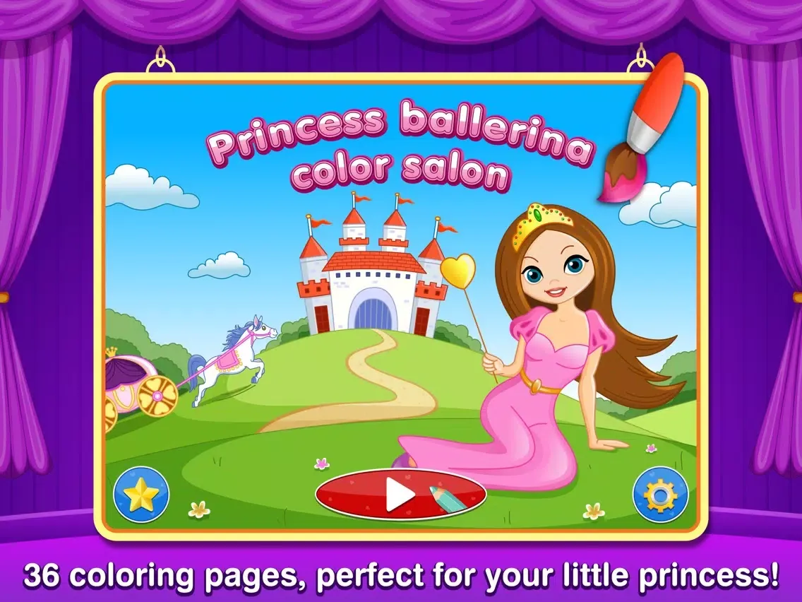My Little Princess Ballerina Color Salon: Ballet Dancers Princesses Fairy Coloring Book for Kids and Girls iPad  स्क्रीनशॉट