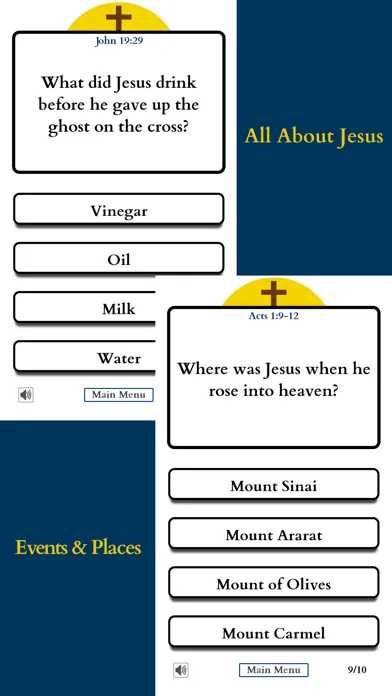 ภาพหน้าจอของ Quiz of the Christian Bible