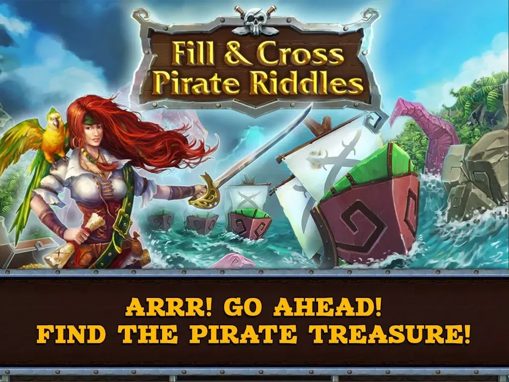 Capturas de pantalla de Fill and Cross. Pirate Riddles Free iPad 