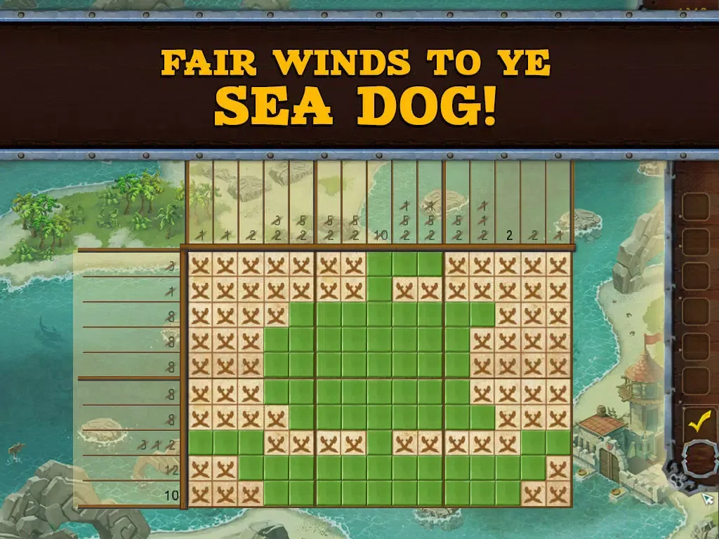 Capturas de pantalla de Fill and Cross. Pirate Riddles Free iPad 