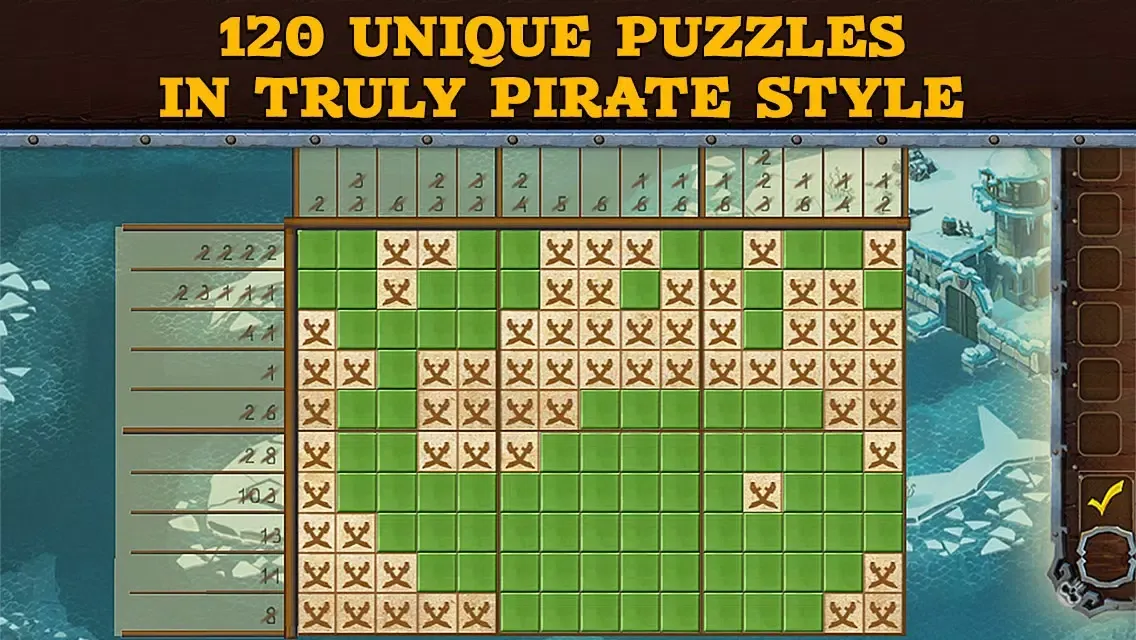 Capturas de pantalla de Fill and Cross. Pirate Riddles Free