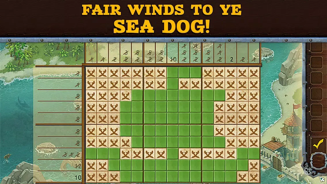 Capturas de pantalla de Fill and Cross. Pirate Riddles Free