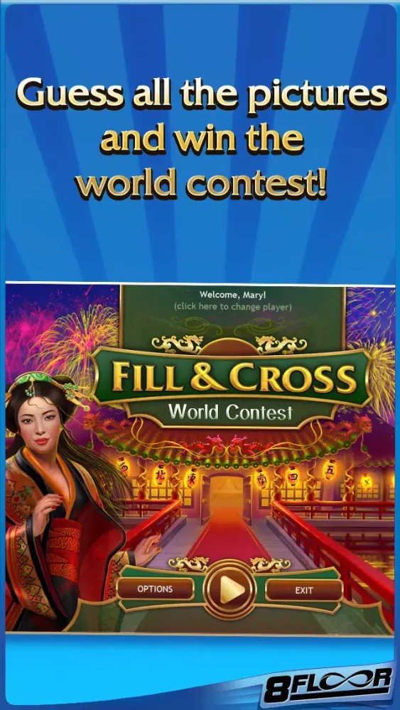 Tangkapan layar Fill and Cross. World Contest Free