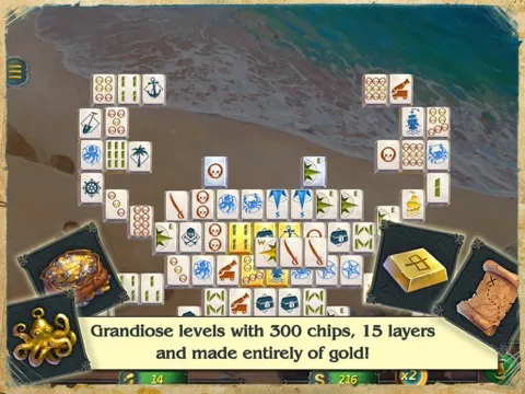 Mahjong Gold 2 Pirates Island Solitaire Free iPad  স্ক্রিনশট