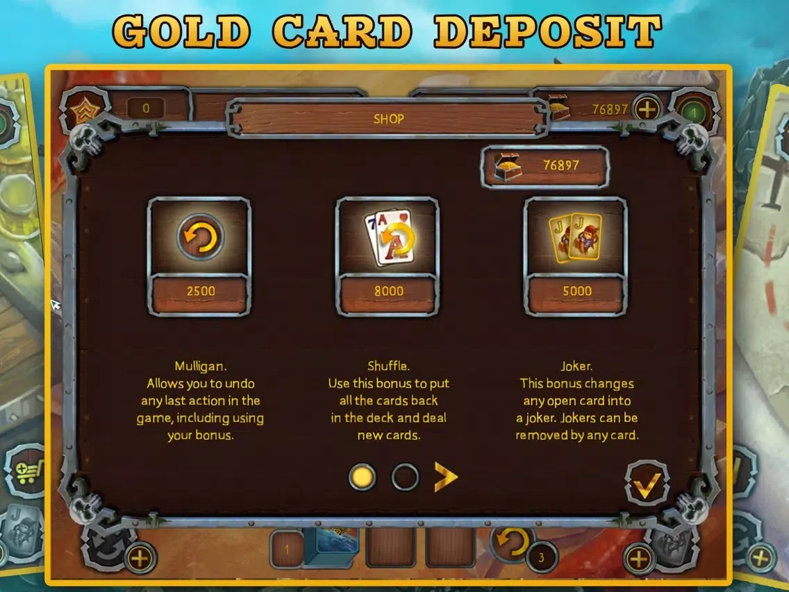 Zrzuty ekranu Pirate Solitaire. Sea Wolves iPad 