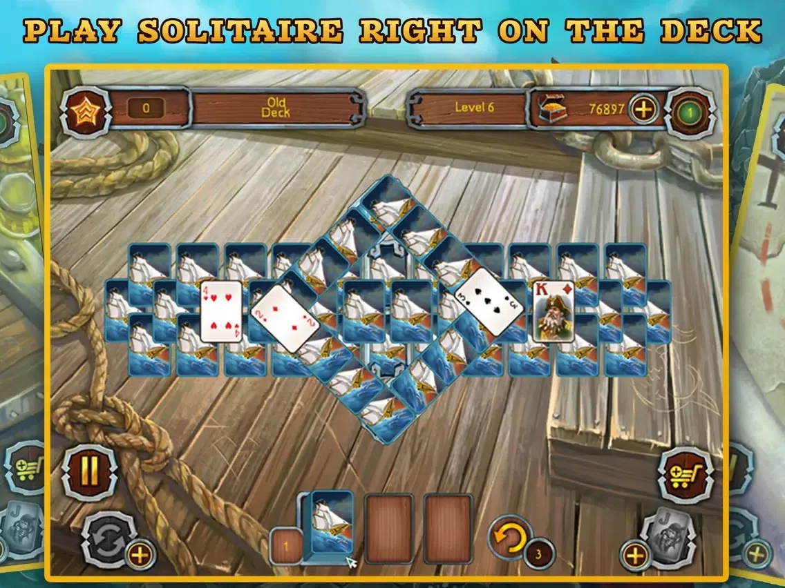 Zrzuty ekranu Pirate Solitaire. Sea Wolves iPad 