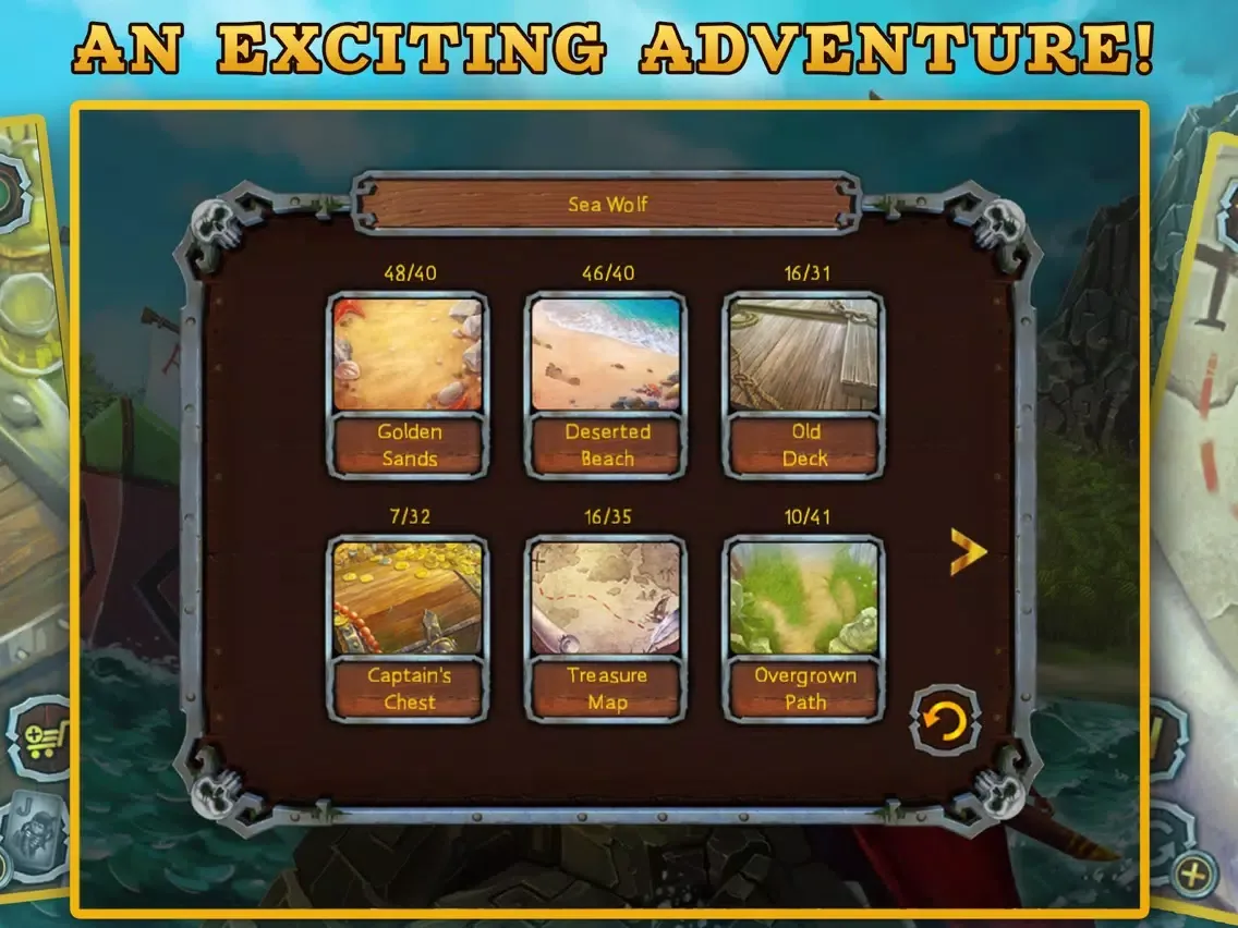 Zrzuty ekranu Pirate Solitaire. Sea Wolves iPad 