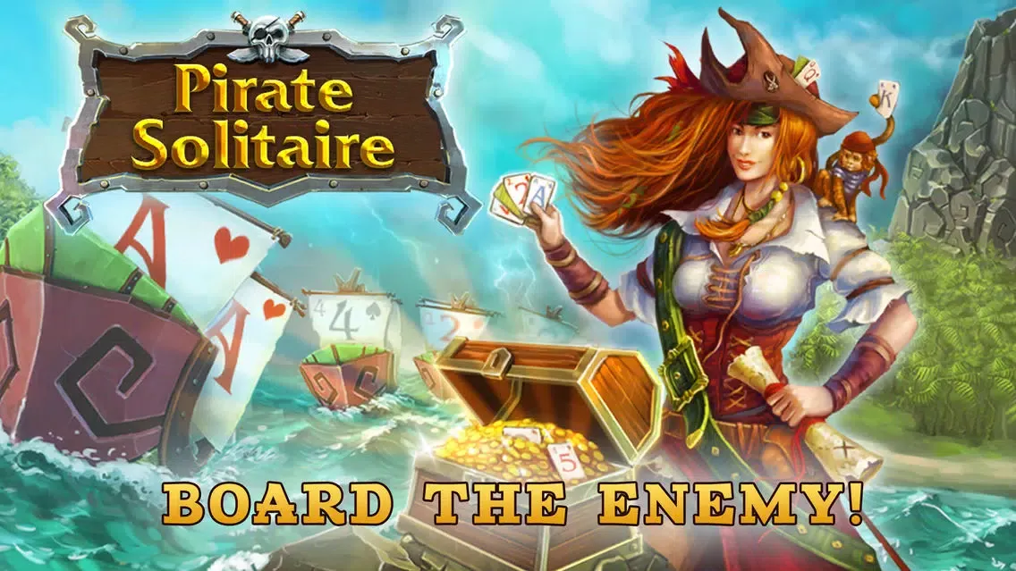 Zrzuty ekranu Pirate Solitaire. Sea Wolves