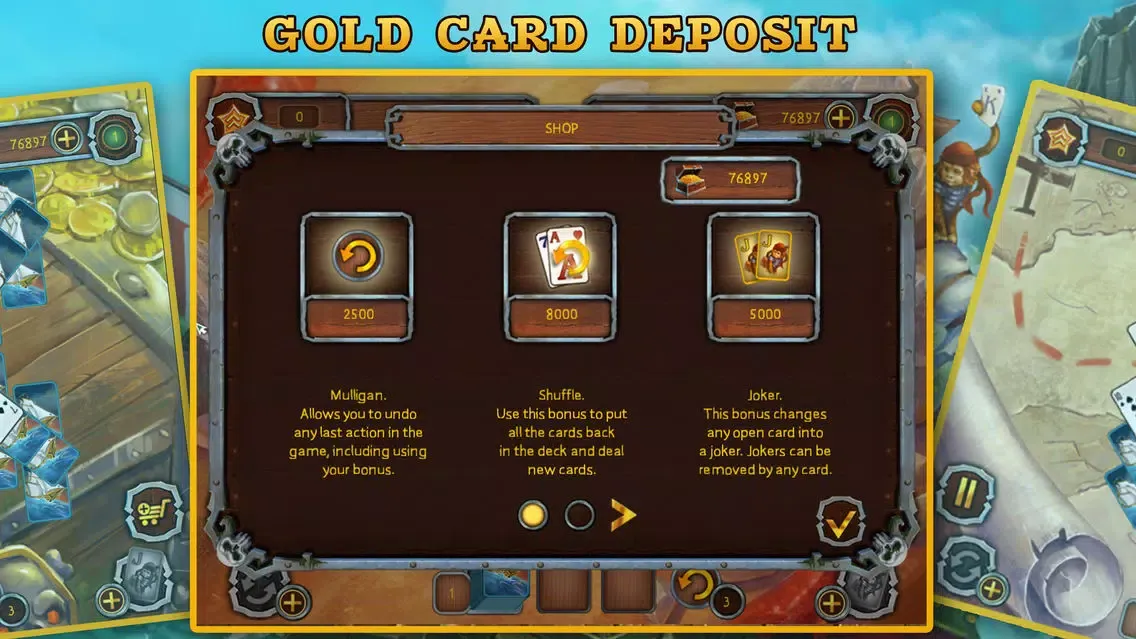 Zrzuty ekranu Pirate Solitaire. Sea Wolves