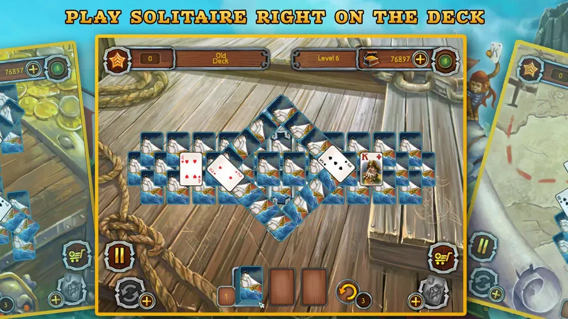 Zrzuty ekranu Pirate Solitaire. Sea Wolves
