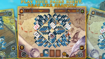 Tangkapan skrin Pirate's Solitaire 2. Sea Wolves Free