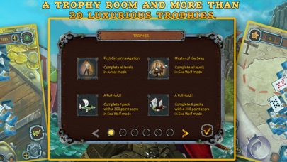 Tangkapan skrin Pirate's Solitaire 2. Sea Wolves Free