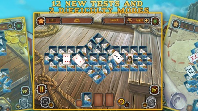 Tangkapan skrin Pirate's Solitaire 2. Sea Wolves Free