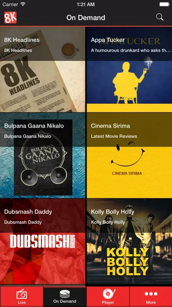 Capturas de pantalla de 8K Radio