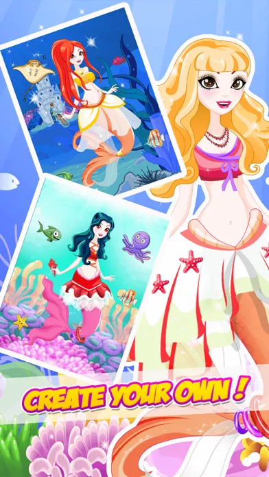 The Princess Mermaid Dress Up Games Screenshots