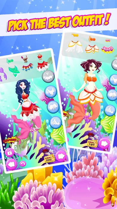 The Princess Mermaid Dress Up Games Screenshots