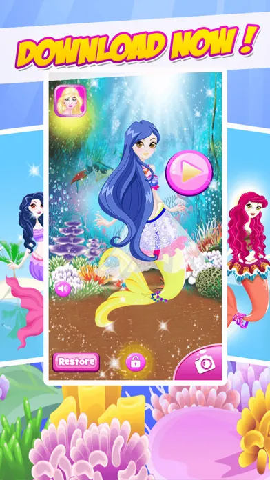 The Princess Mermaid Dress Up Games Screenshots