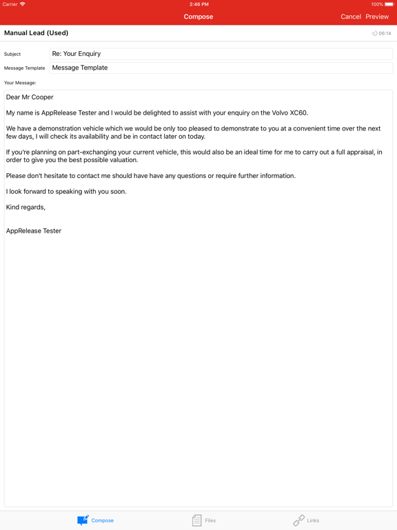 Zrzuty ekranu React by Dealerweb iPad 