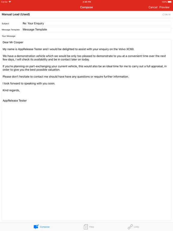 Tangkapan skrin React by Dealerweb iPad 