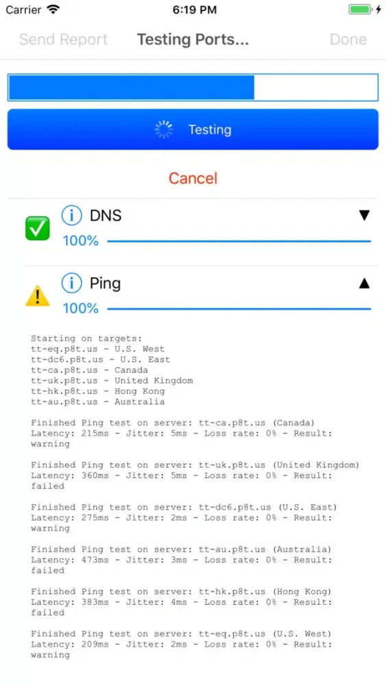 8x8 Diagnostic Tool Screenshots