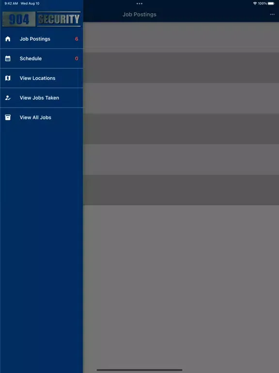904 Security Scheduling iPad 应用截图