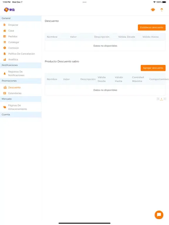 Capturas de pantalla de 912 Partner iPad 