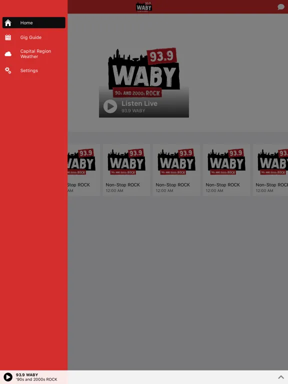 93.9 WABY iPad  スクリーンショット