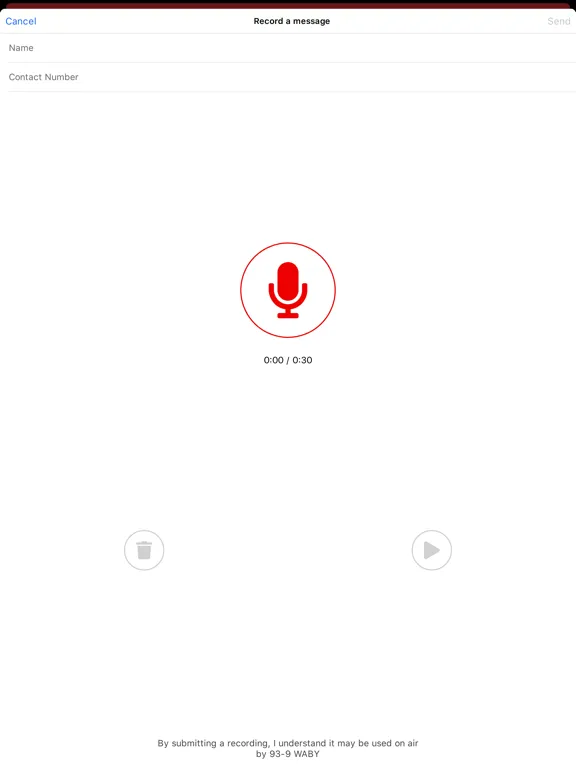 93.9 WABY iPad  スクリーンショット