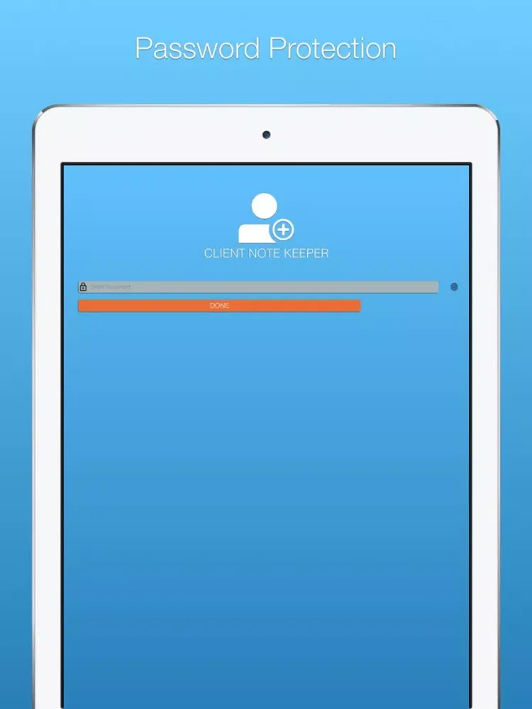 Client Note Keeper iPad  스크린샷