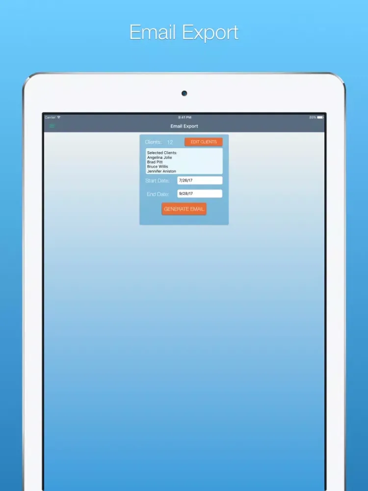 Client Note Keeper iPad  스크린샷